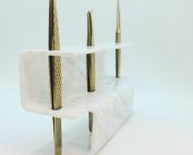 Marble Acrylic Tweezer Storage Rack